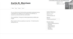Desktop Screenshot of cmorrisonlaw.com