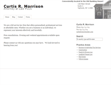 Tablet Screenshot of cmorrisonlaw.com